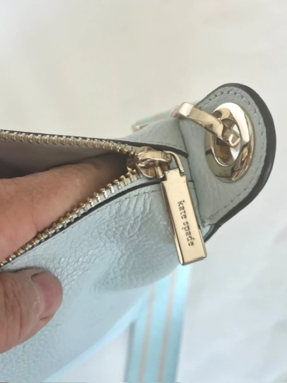 Kate Spade Rosie Large Crossbody Celeste Blue Leather - Picture 4 of 10